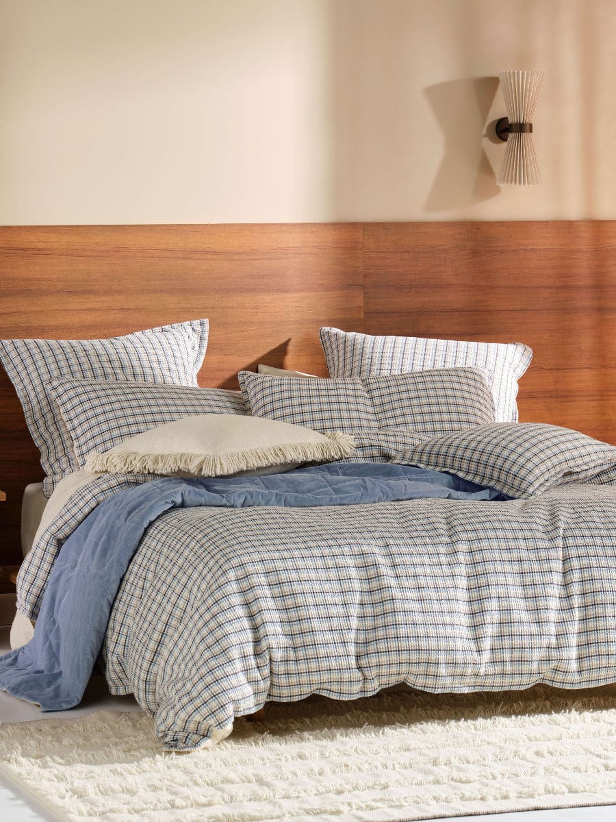 Linen House Quilt Cover LINEN HOUSE HIGHLAND QUILT COVER SET - INK