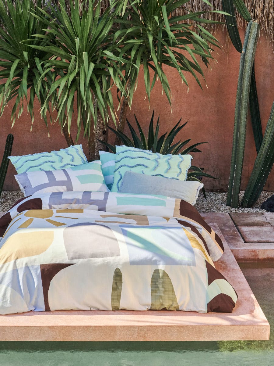 Linen House Quilt Cover LINEN HOUSE KIAMA | SKY QUILT COVER