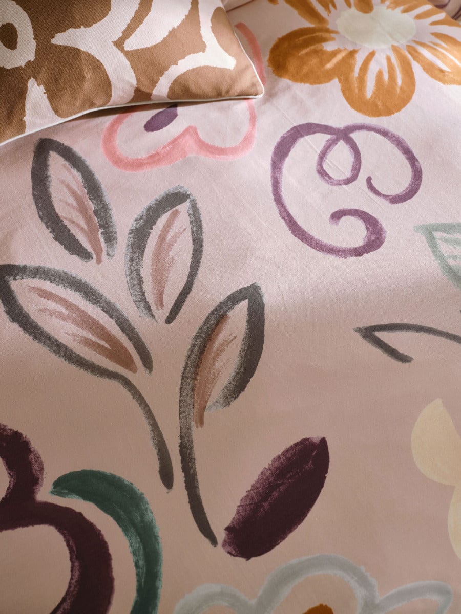 Linen House Quilt Cover LINEN HOUSE KITTA QUILT COVER SET - ROSE