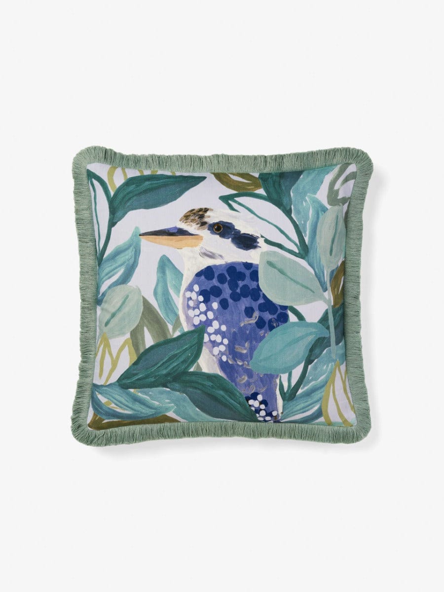 Linen House Pillows/Cushions LINEN HOUSE KYNETON KOOKABURRA | BLUE CUSHION