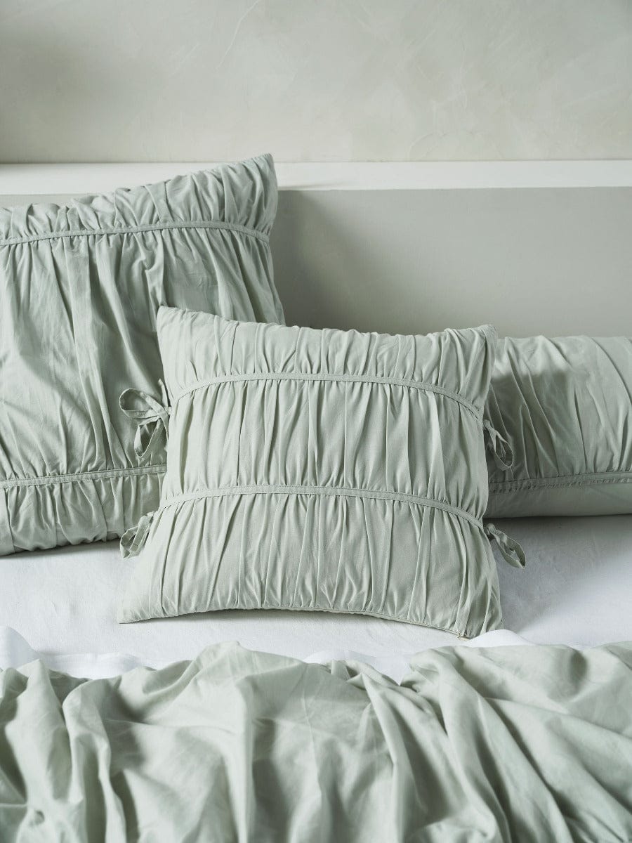 Linen House Quilt Cover LINEN HOUSE LAYLA | SEAFOAM QUILT COVER