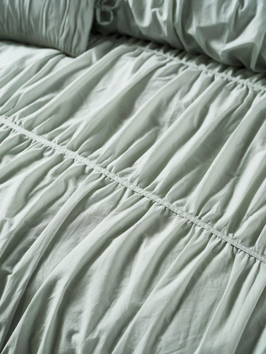 Linen House Quilt Cover LINEN HOUSE LAYLA | SEAFOAM QUILT COVER