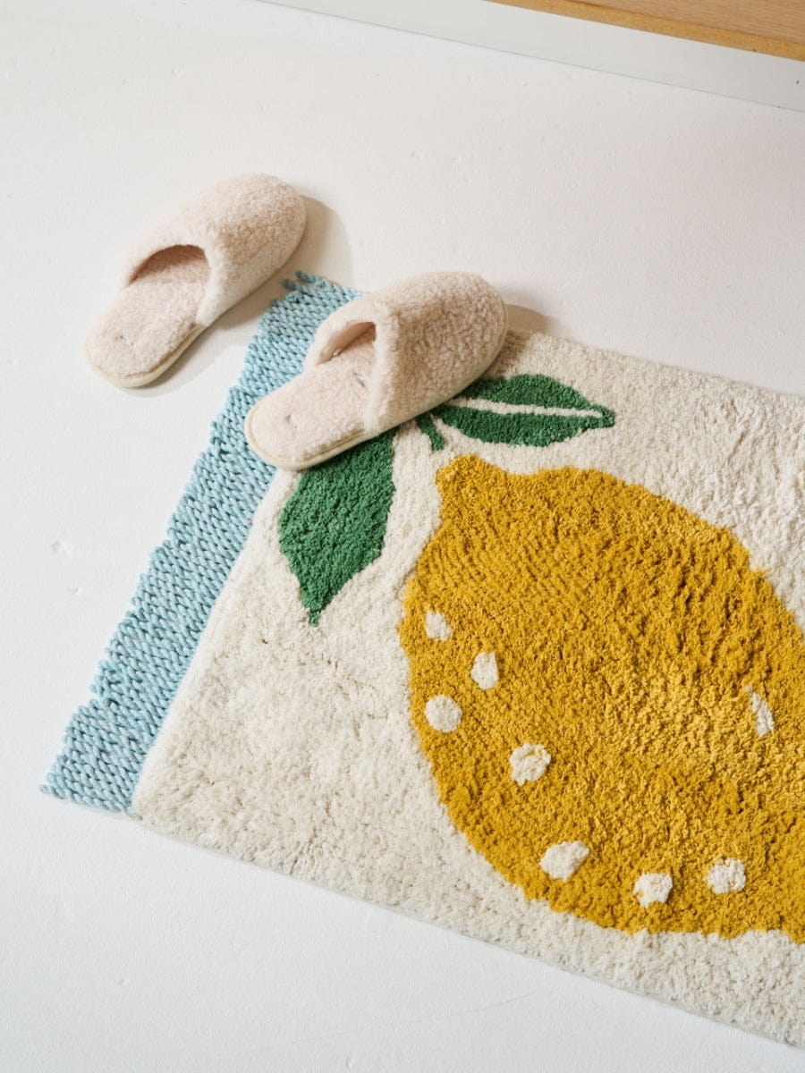 Linen House Bath Mat LINEN HOUSE | LEMON MULTI  50X80CM BATH MAT