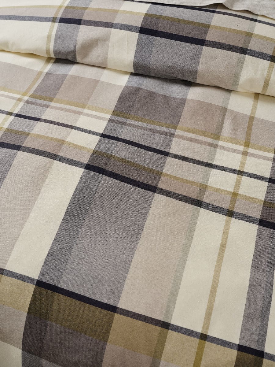 Linen House Quilt Cover LINEN HOUSE LENNON | STONE QUILT COVER