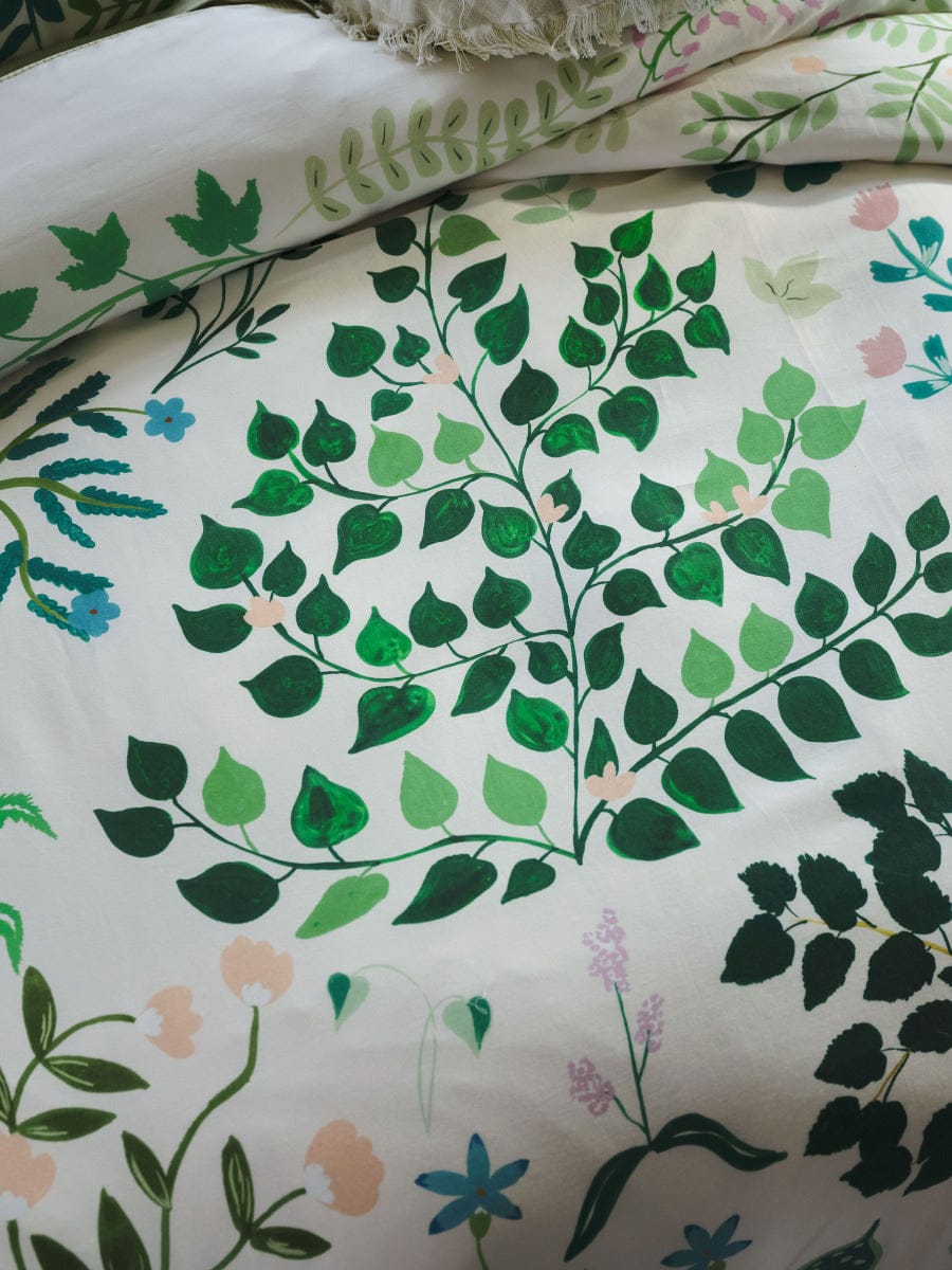 Linen House Quilt Cover LINEN HOUSE LILLY QUILT COVER SET - VANILLA