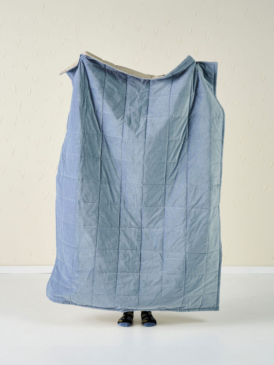 Linen House Blanket Linen House LOFT THROW - CORNFLOWER