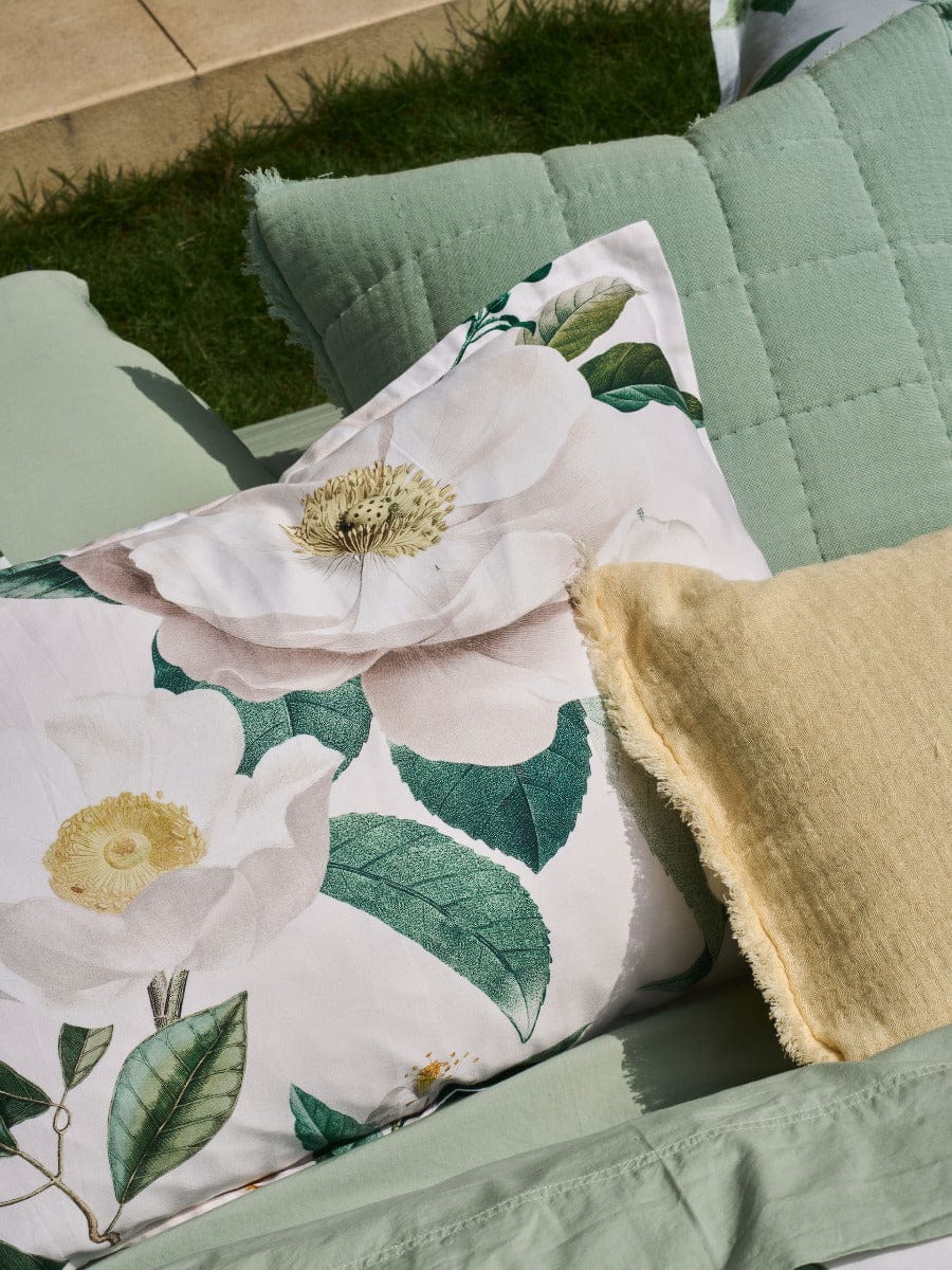 Linen House Quilt Cover LINEN HOUSE LORETTA | VANILLA QUILT COVER