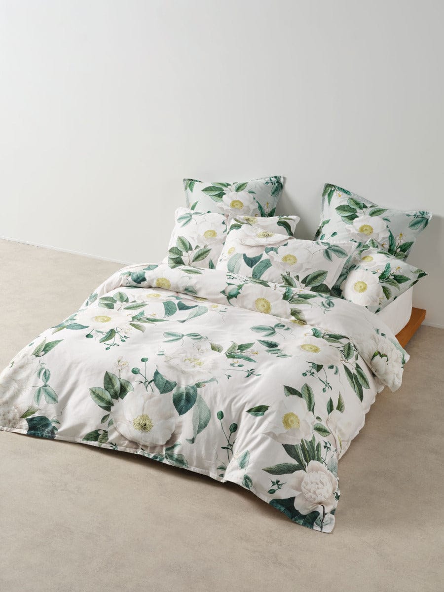 Linen House Quilt Cover LINEN HOUSE LORETTA | VANILLA QUILT COVER