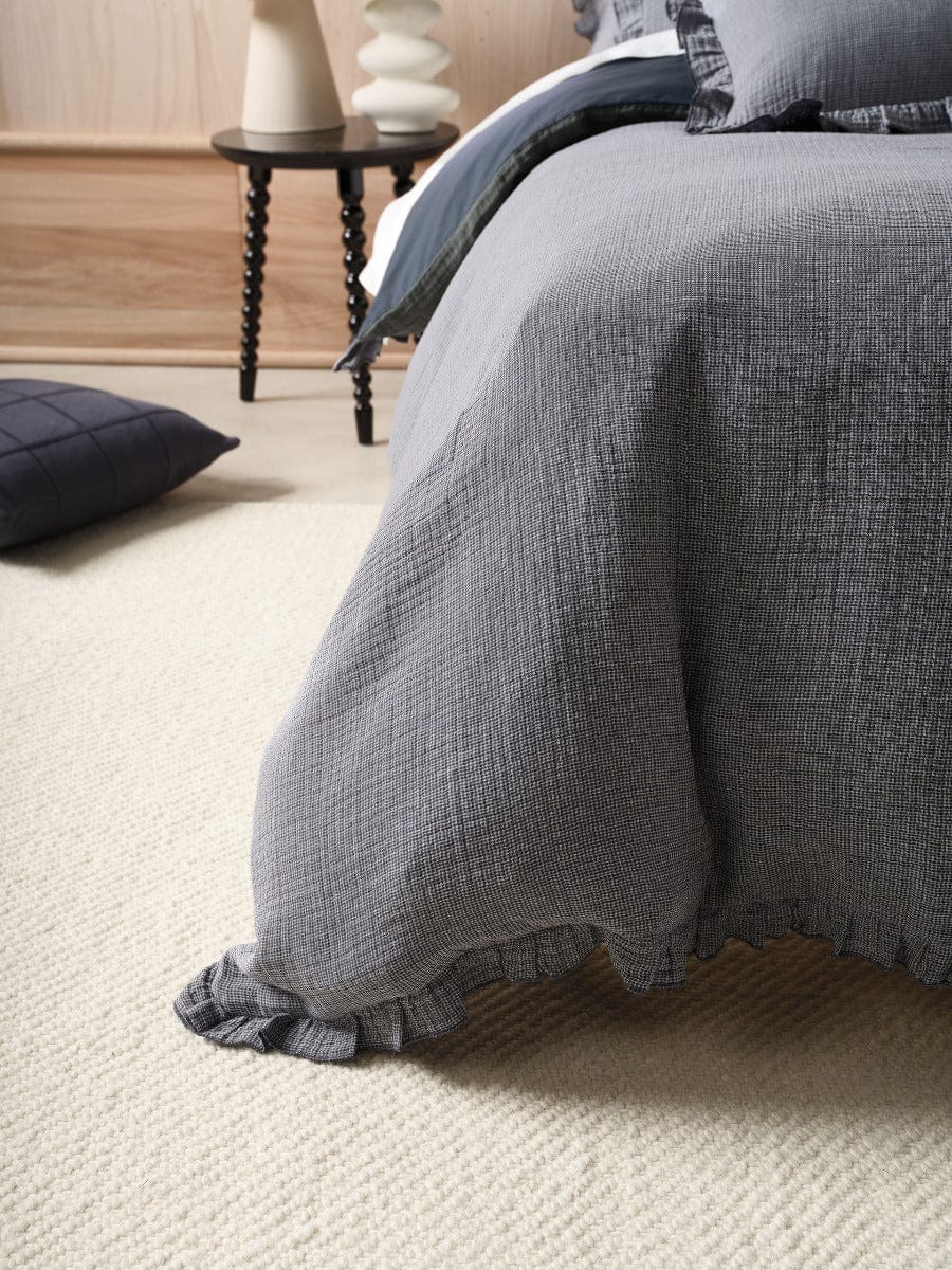 Linen House Quilt Cover LINEN HOUSE LUCY | NAVY QUILT COVER