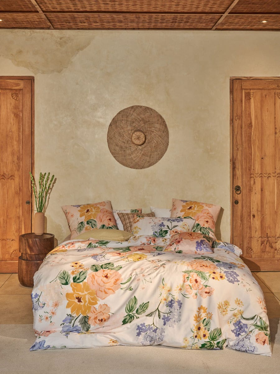 Linen House Quilt Cover LINEN HOUSE LYRA | PEACH QUILT COVER