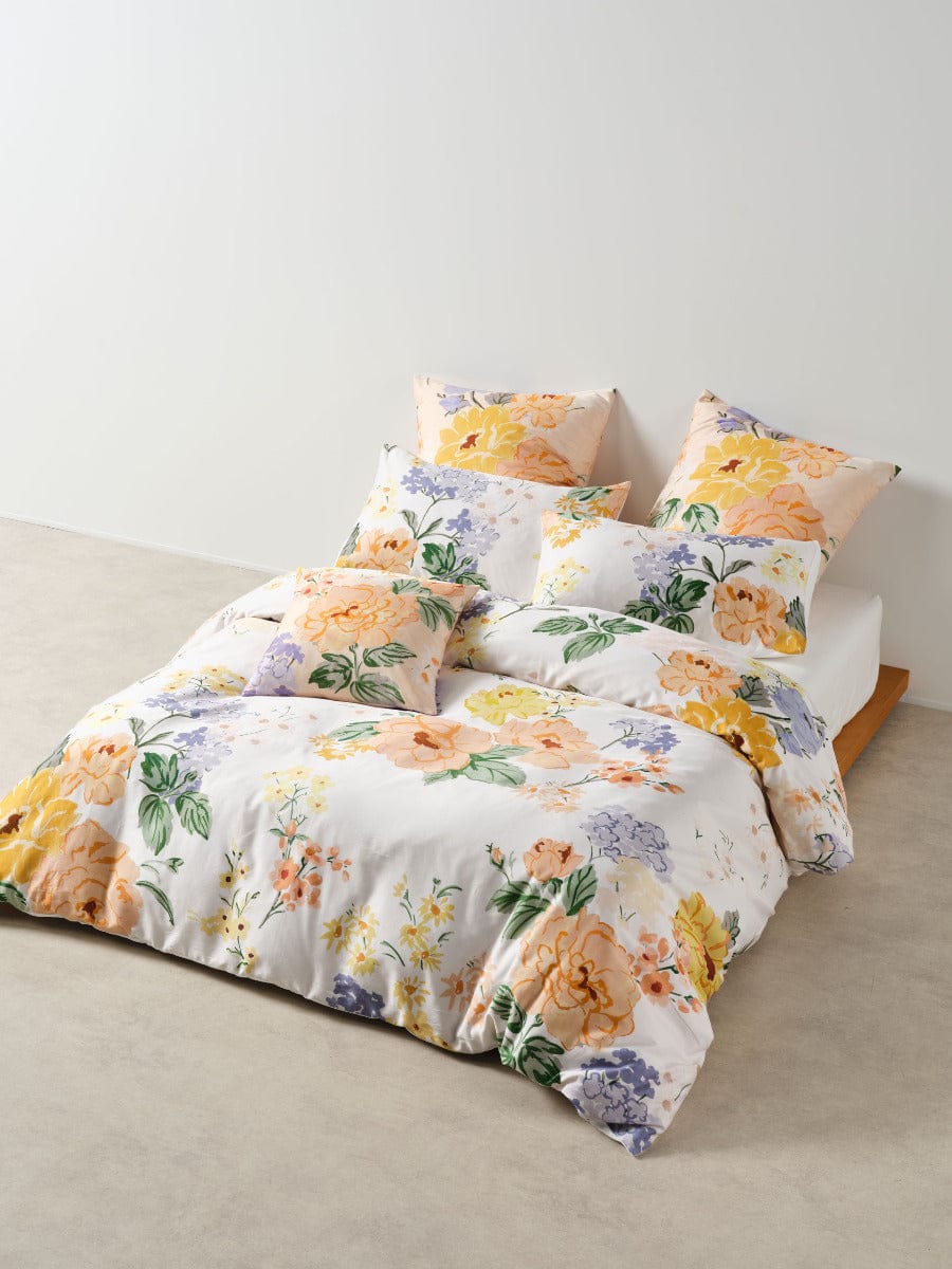 Linen House Quilt Cover LINEN HOUSE LYRA | PEACH QUILT COVER