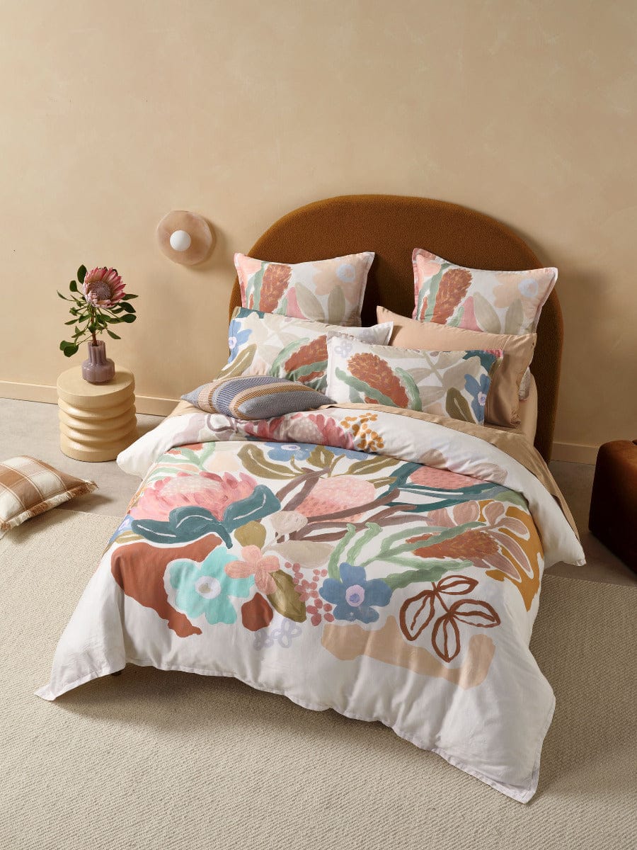 Linen House Quilt Cover LINEN HOUSE MAEVE | CLAY QUILT COVER