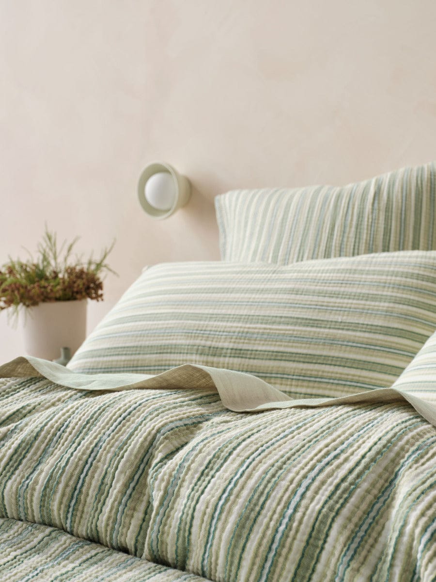 Linen House Quilt Cover LINEN HOUSE MAJORCA LEAF QUILT COVER SET