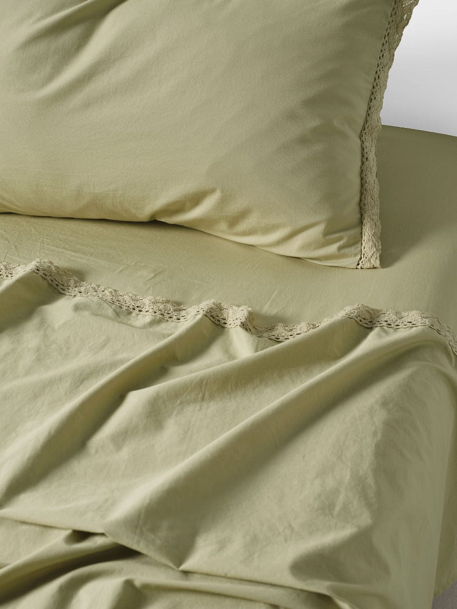 Linen House Bed Sheets LINEN HOUSE MARION PISTACHIO SHEET SET