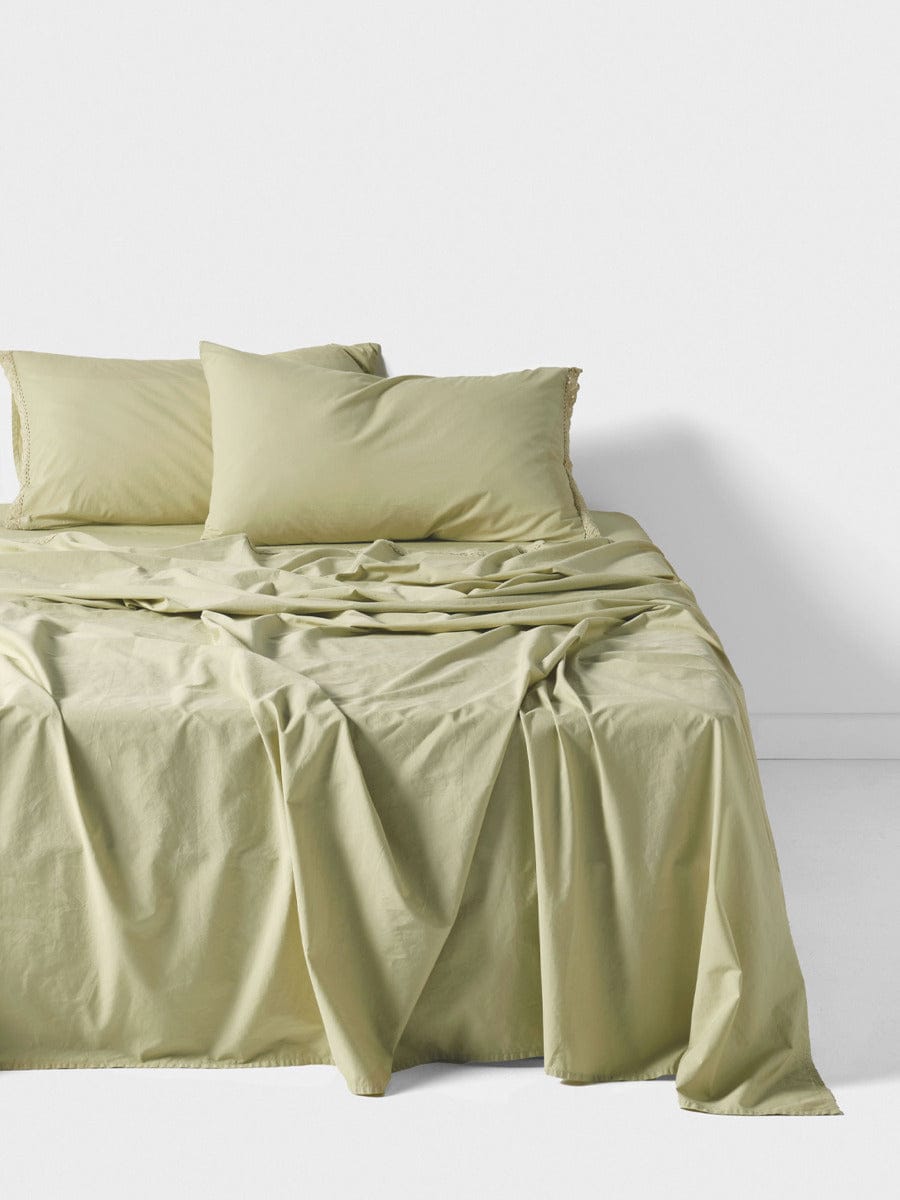 Linen House Bed Sheets LINEN HOUSE MARION PISTACHIO SHEET SET