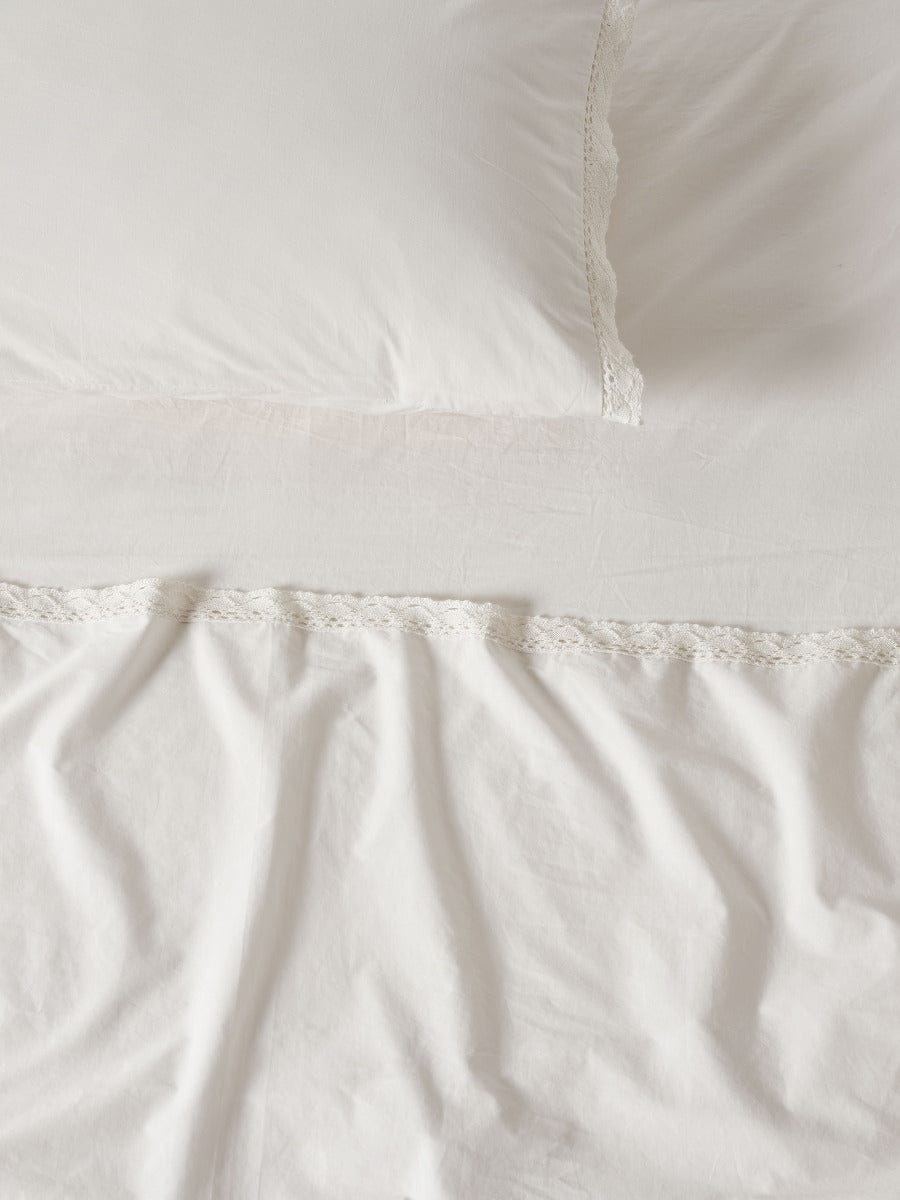 Linen House Bed Sheets LINEN HOUSE MARION WHITE SHEET SET