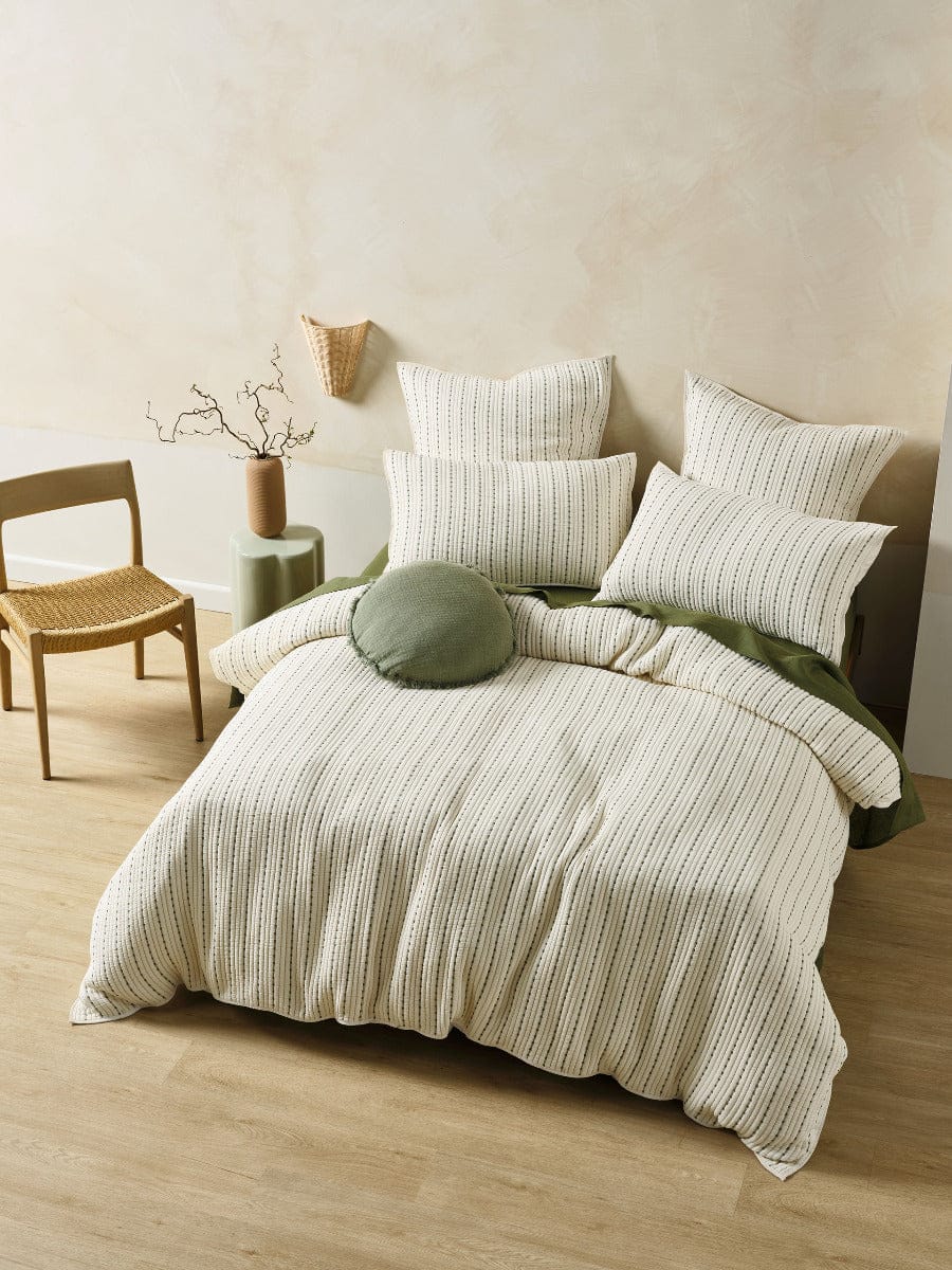 Linen House Quilt Cover LINEN HOUSE MILLBROOKE | VANILLA QUILT COVER