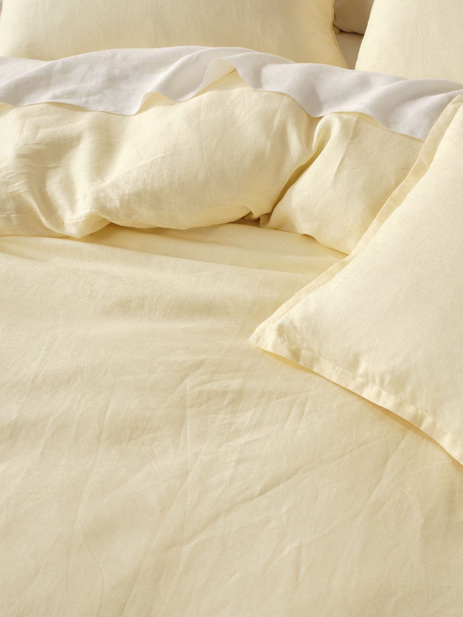 Linen House Quilt Cover LINEN HOUSE NIMES LEMON QUILT COVER SET