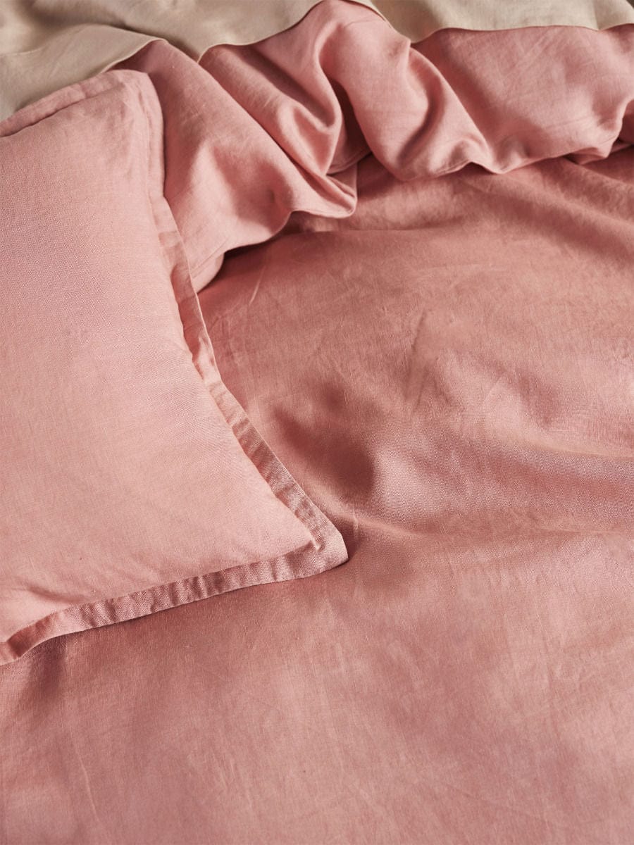 Linen House Quilt Cover LINEN HOUSE NIMES ROSETTE LINEN QUILT COVER SET