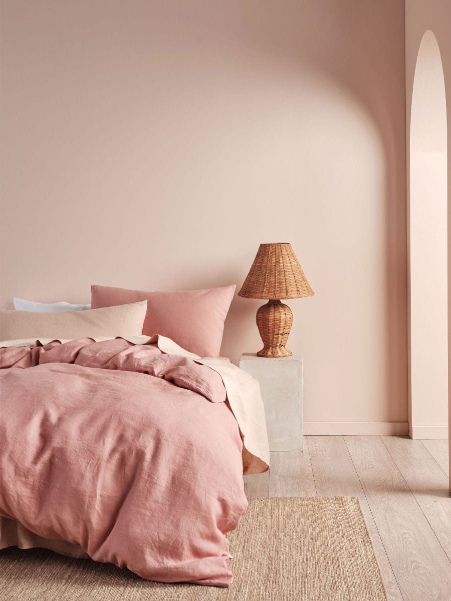 Linen House Quilt Cover LINEN HOUSE NIMES ROSETTE LINEN QUILT COVER SET