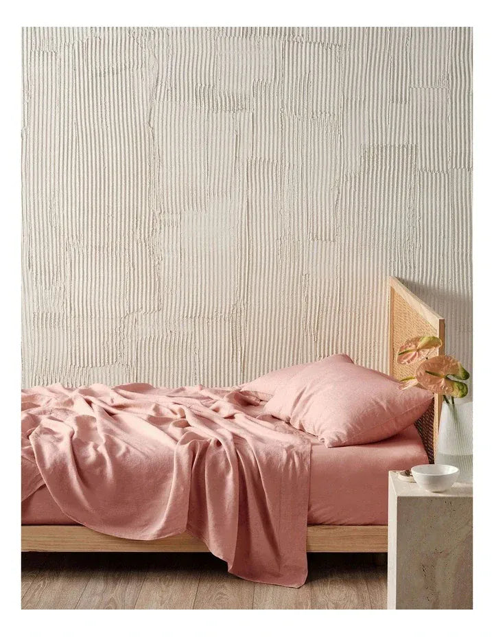 Linen House Bed Sheets LINEN HOUSE NIMES SHEET SET - ROSE PINK