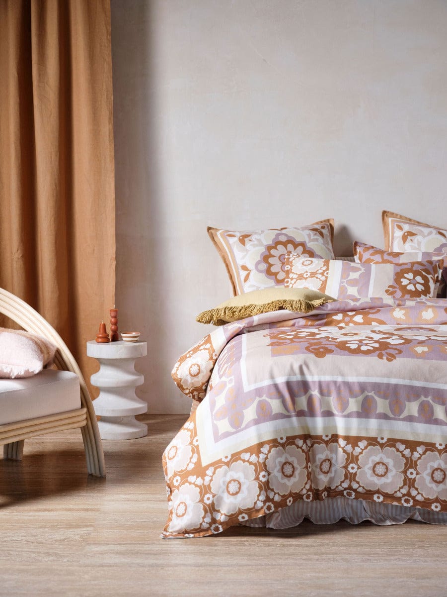 Linen House Quilt Cover LINEN HOUSE PALOMA - LAVENDER QUILT COVER SET