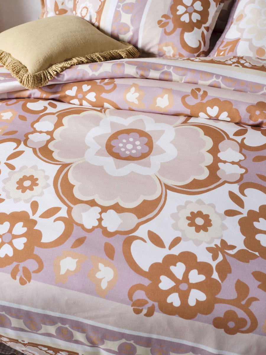 Linen House Quilt Cover LINEN HOUSE PALOMA - LAVENDER QUILT COVER SET