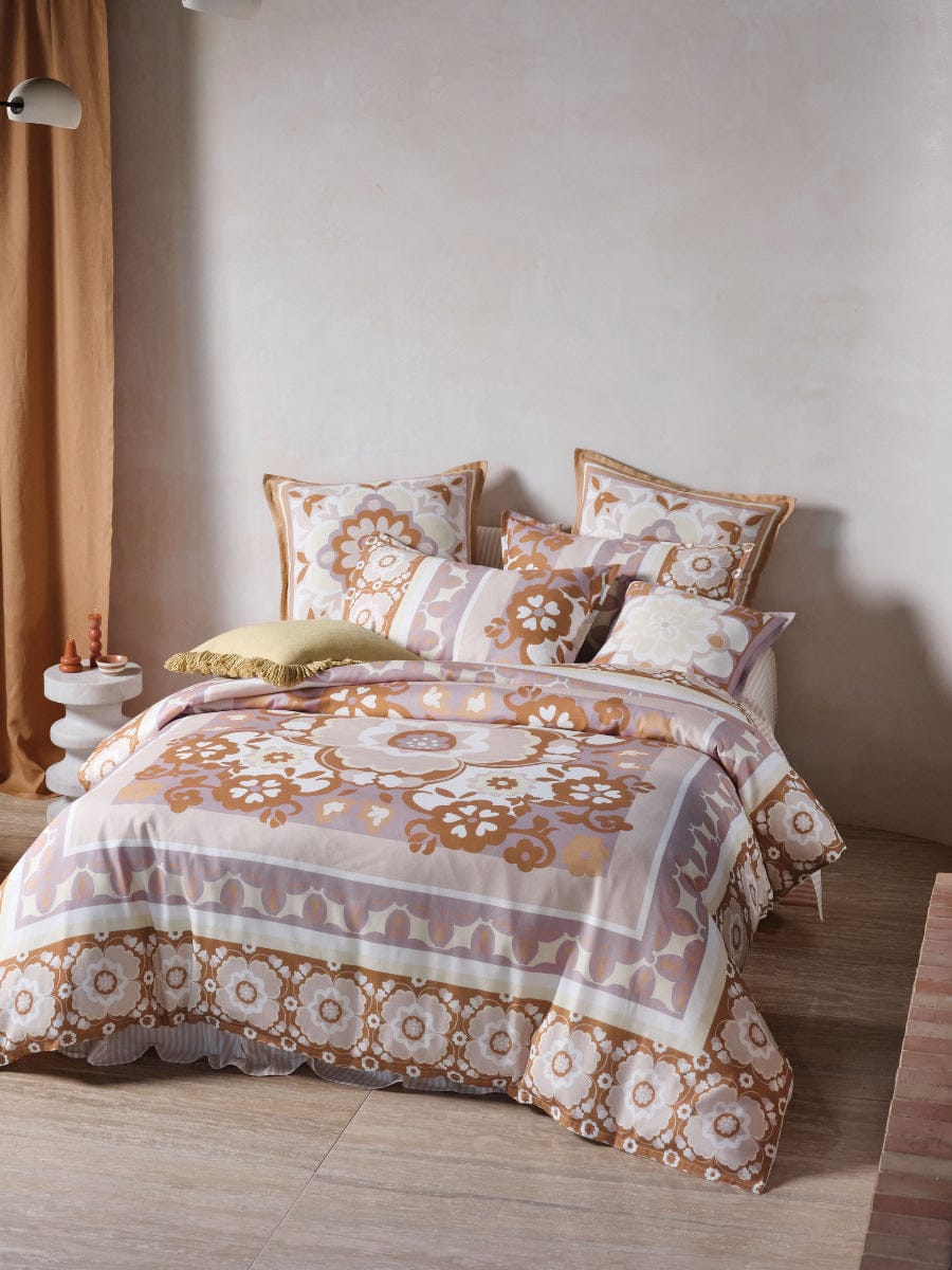 Linen House Quilt Cover LINEN HOUSE PALOMA - LAVENDER QUILT COVER SET