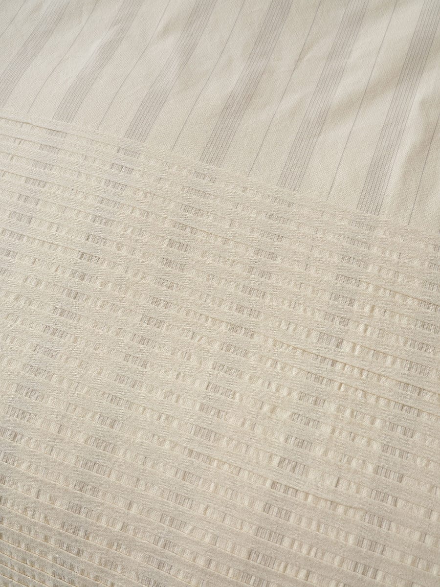 Linen House Quilt Cover LINEN HOUSE PAMBULA | VANILLA QUILT COVER