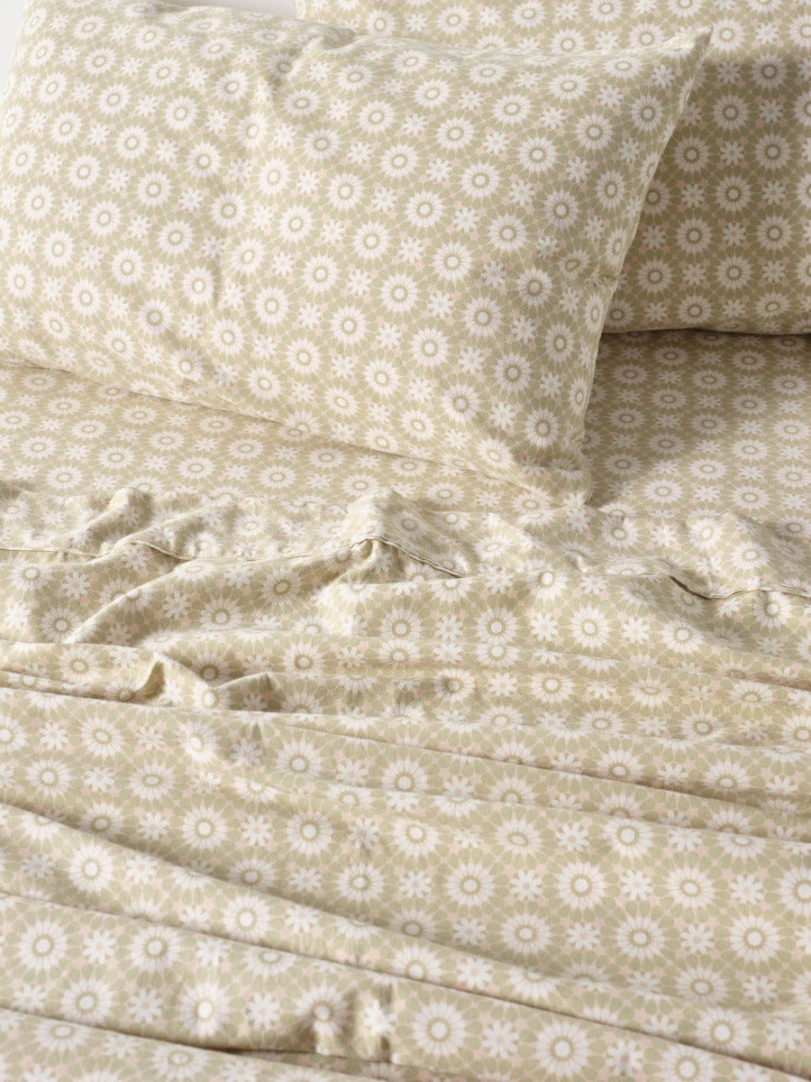 Linen House Bed Sheets LINEN HOUSE PLAIN DYED FLANNELETTE SHEET SET  - BENINA