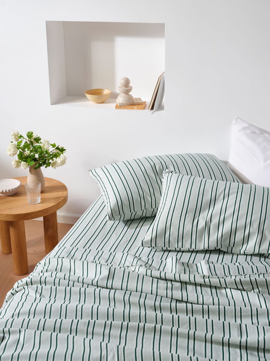 Linen House Bed Sheets LINEN HOUSE PLAIN DYED FLANNELETTE SHEET SET  - CHEYENE