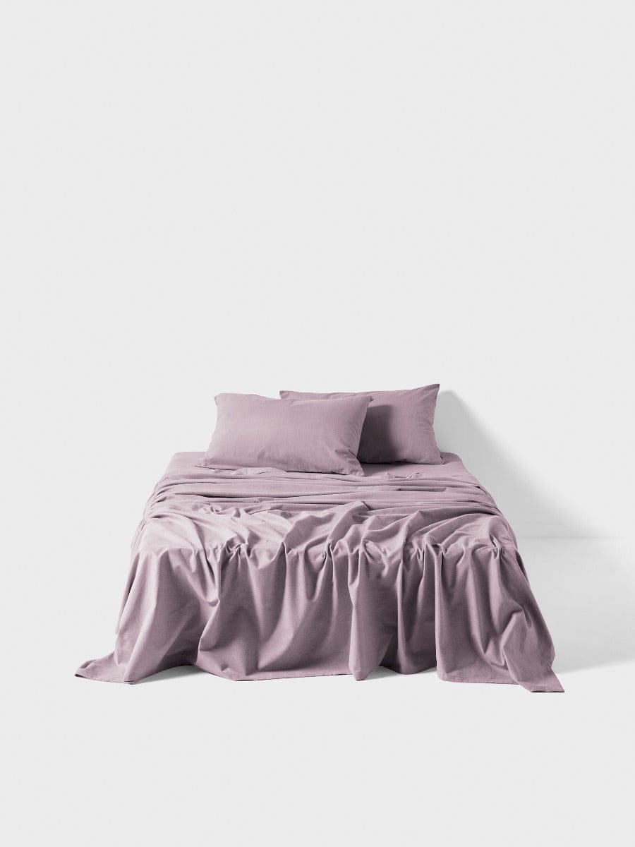Linen House Bed Sheets LINEN HOUSE PLAIN DYED FLANNELETTE SHEET SET - LAVENDER