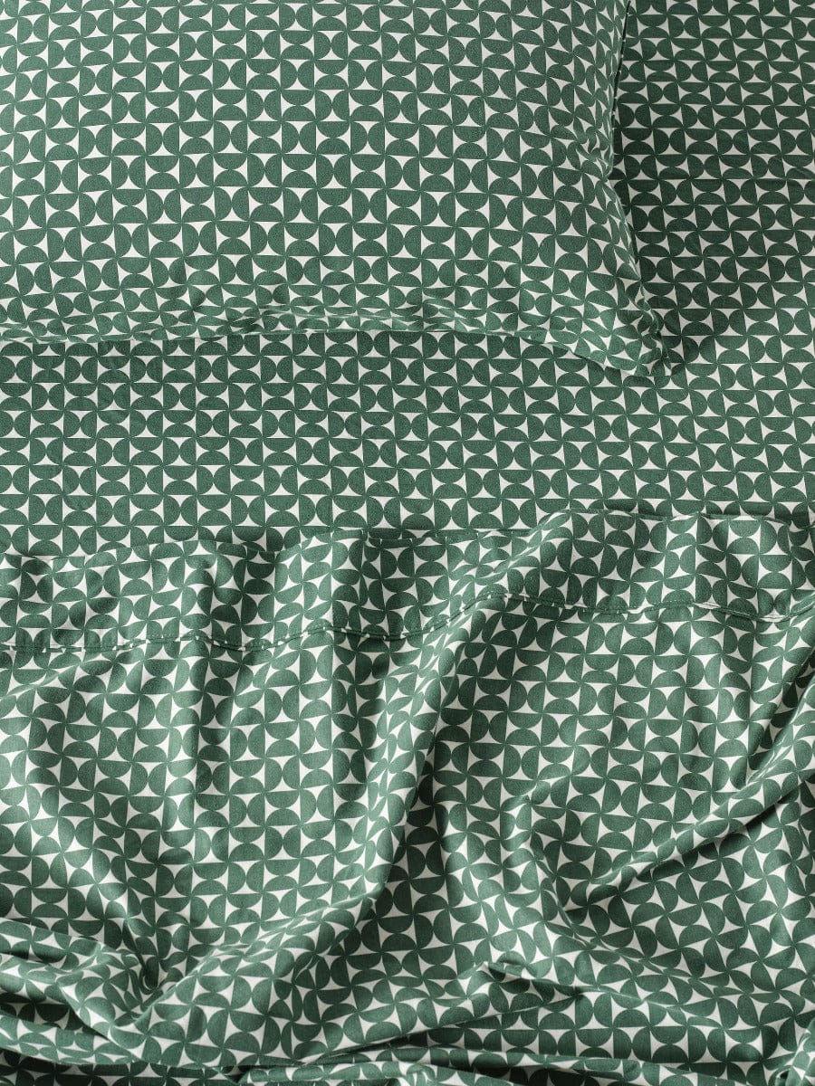 Linen House Bed Sheets LINEN HOUSE PLAIN DYED FLANNELETTE SHEET SET  - TYRA FOREST