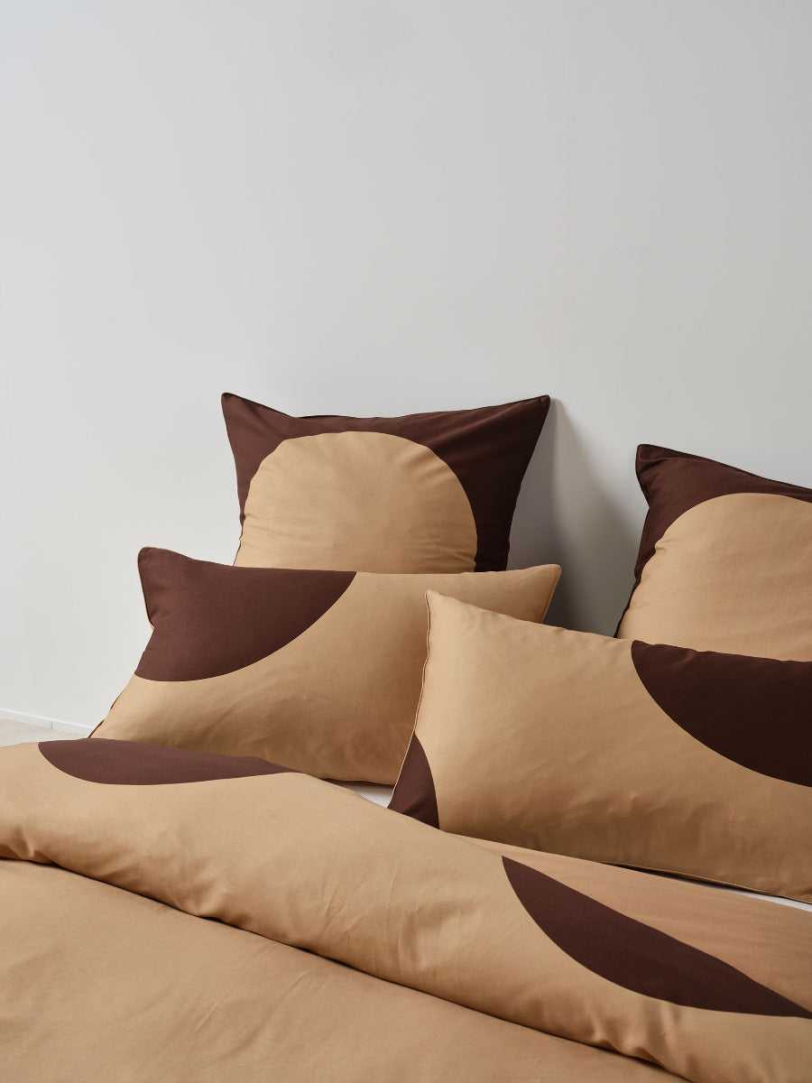 Linen House Quilt Cover LINEN HOUSE PLUTO | CLAY and OLIVE QUILT COVER SET