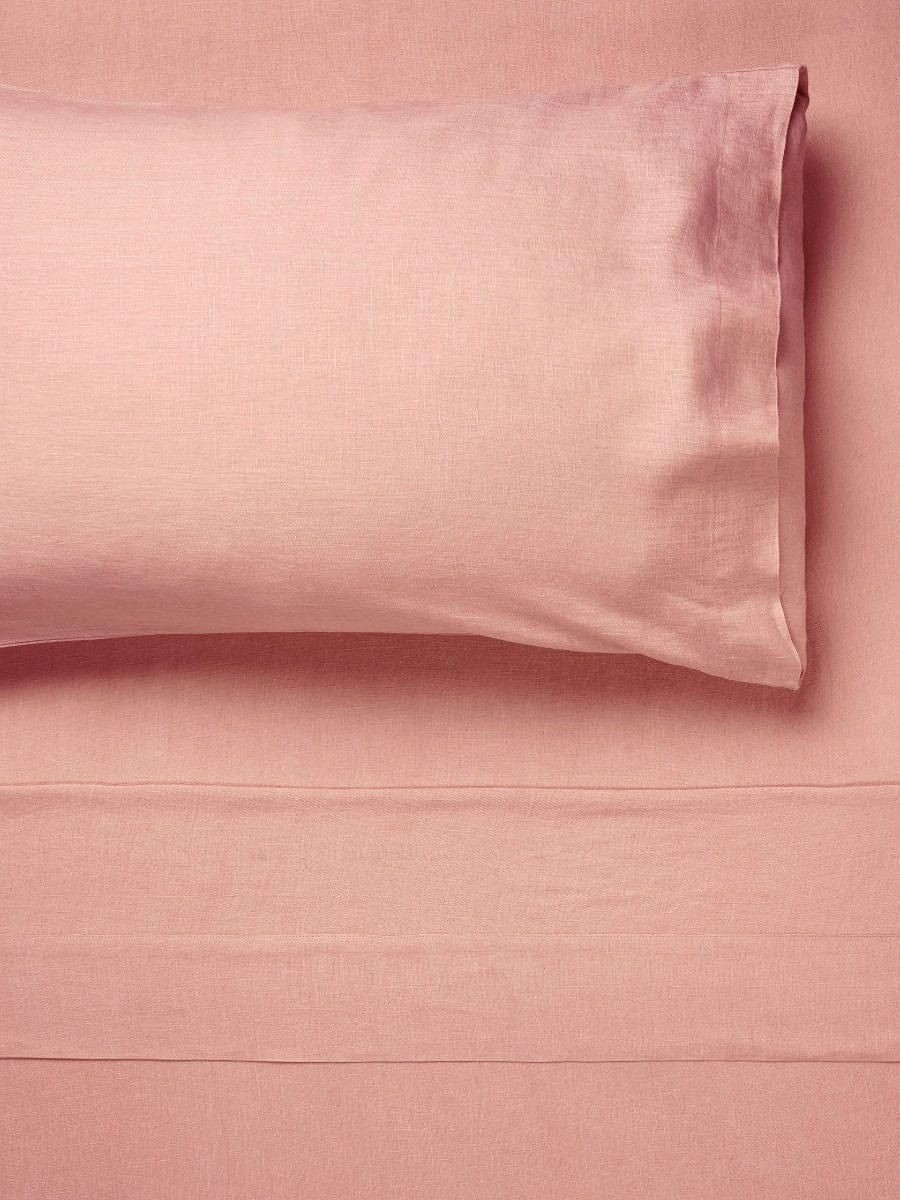 Linen House Bed Sheets LINEN HOUSE PURE LINEN ROSETTE SHEET SET