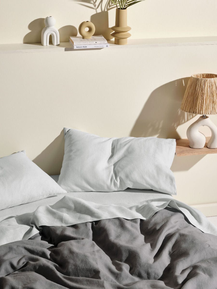 Linen House Bed Sheets LINEN HOUSE PURE LINEN SKY SHEET SET