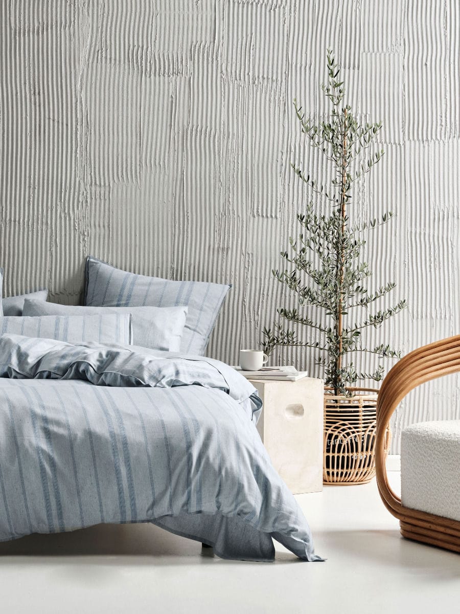 Linen House Quilt Cover LINEN HOUSE REJEANERATION HALI SILVER QUILT COVER SET