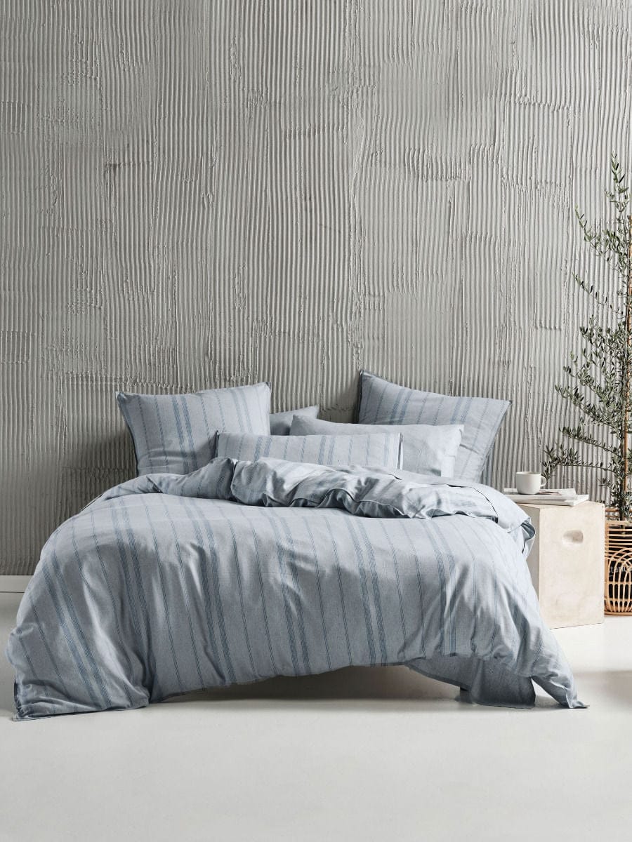 Linen House Quilt Cover LINEN HOUSE REJEANERATION HALI SILVER QUILT COVER SET