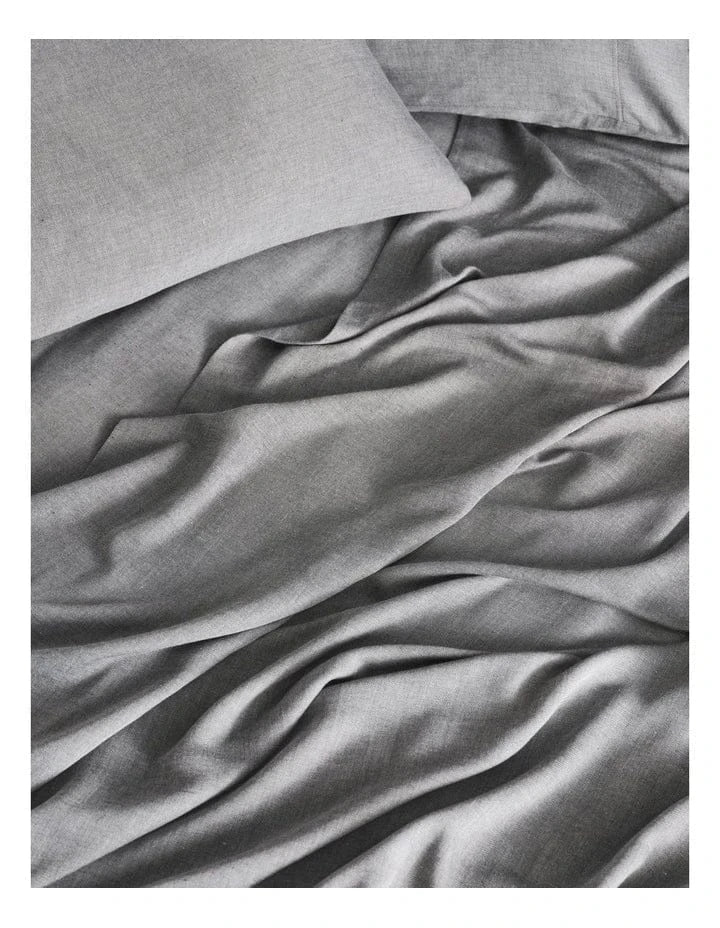 Linen House Bed Sheets LINEN HOUSE REJEANERATION RIALTA SHEET SET CHARCOAL