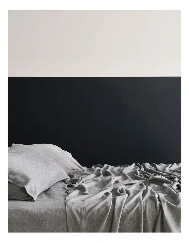 Linen House Bed Sheets LINEN HOUSE REJEANERATION RIALTA SHEET SET CHARCOAL
