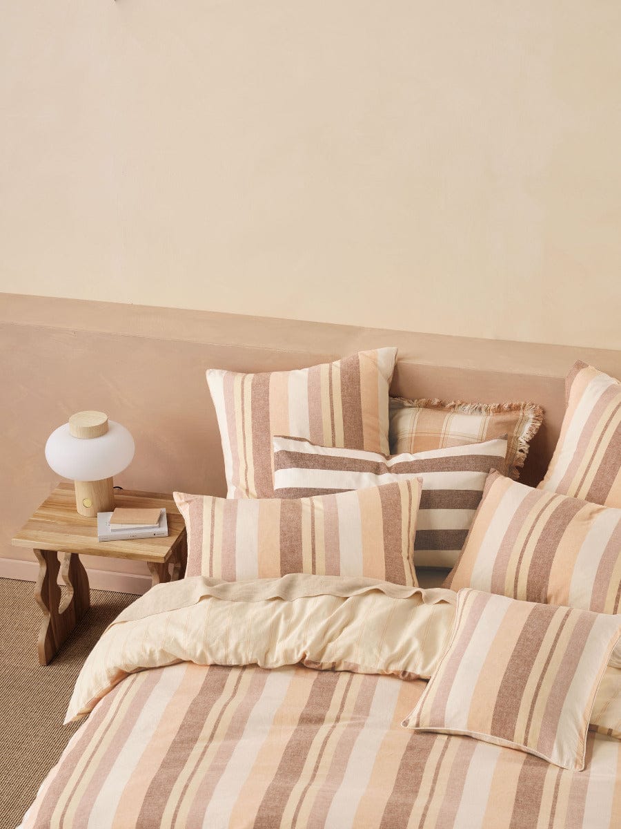 Linen House Quilt Cover LINEN HOUSE REVERIE PEACH QUILT COVER SET