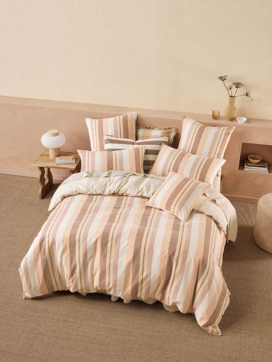 Linen House Quilt Cover LINEN HOUSE REVERIE PEACH QUILT COVER SET