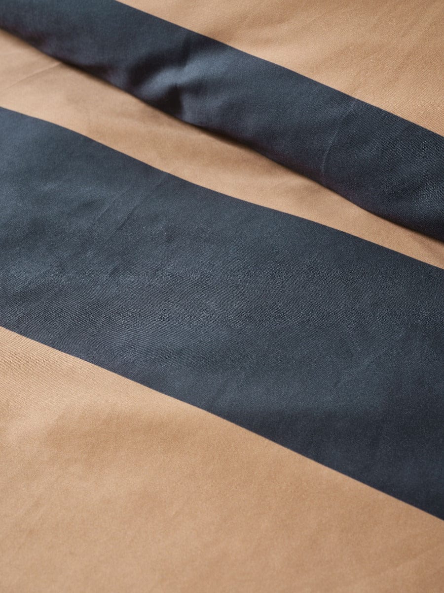 Linen House Quilt Cover LINEN HOUSE RUGBY STRIPE | BLUESTONE QUILT COVER SET