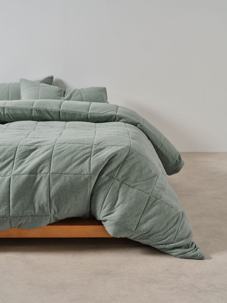 Linen House Quilt Cover LINEN HOUSE RYLAND | EUCALYPTUS QUILT COVER