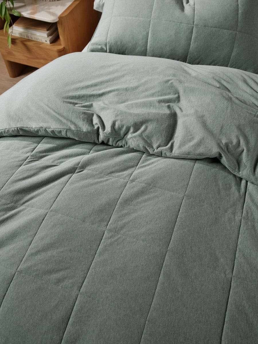 Linen House Quilt Cover LINEN HOUSE RYLAND | EUCALYPTUS QUILT COVER