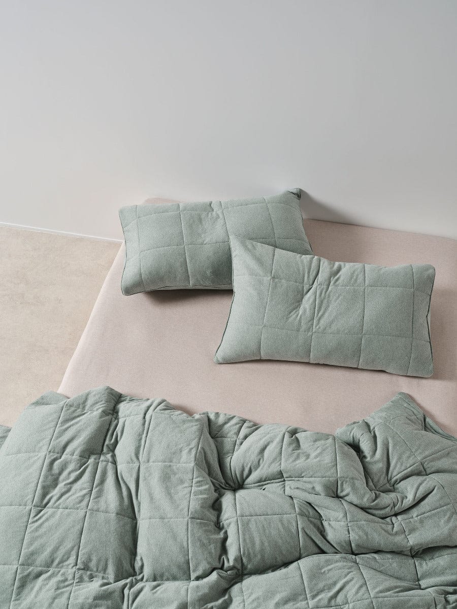 Linen House Quilt Cover LINEN HOUSE RYLAND | EUCALYPTUS QUILT COVER