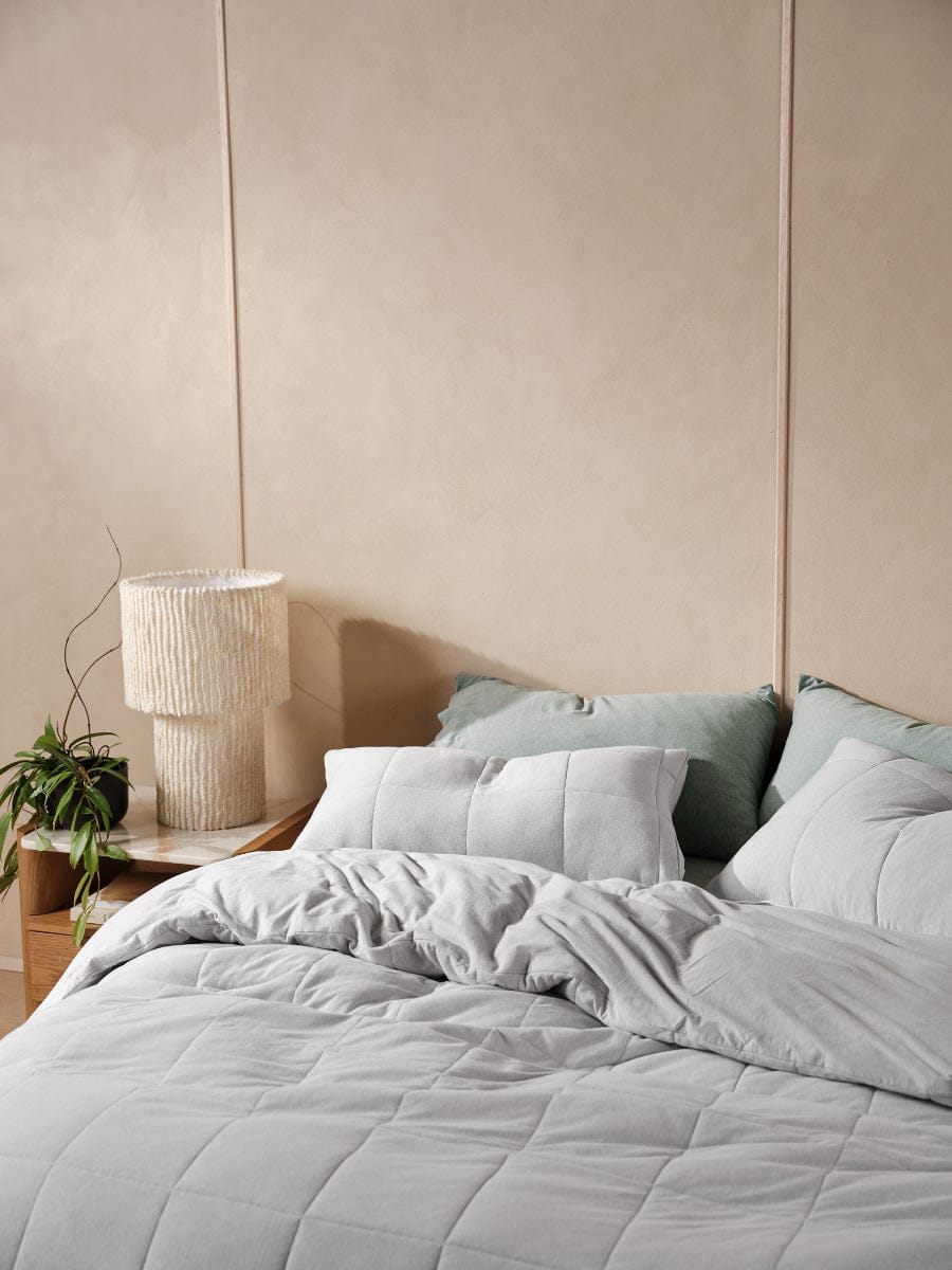 Linen House Quilt Cover LINEN HOUSE RYLAND | GREY QUILT COVER