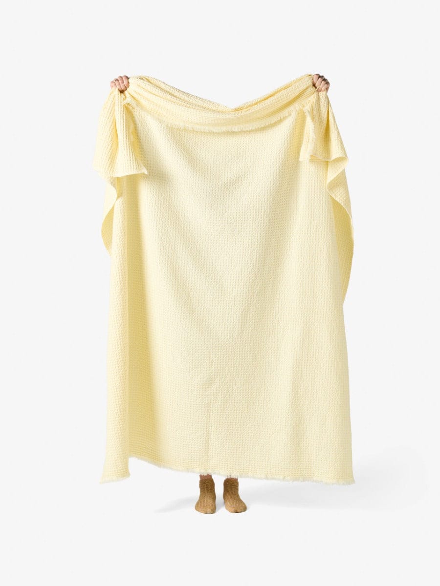 Linen House Blanket LINEN HOUSE SALTWATER | BUTTER THROW