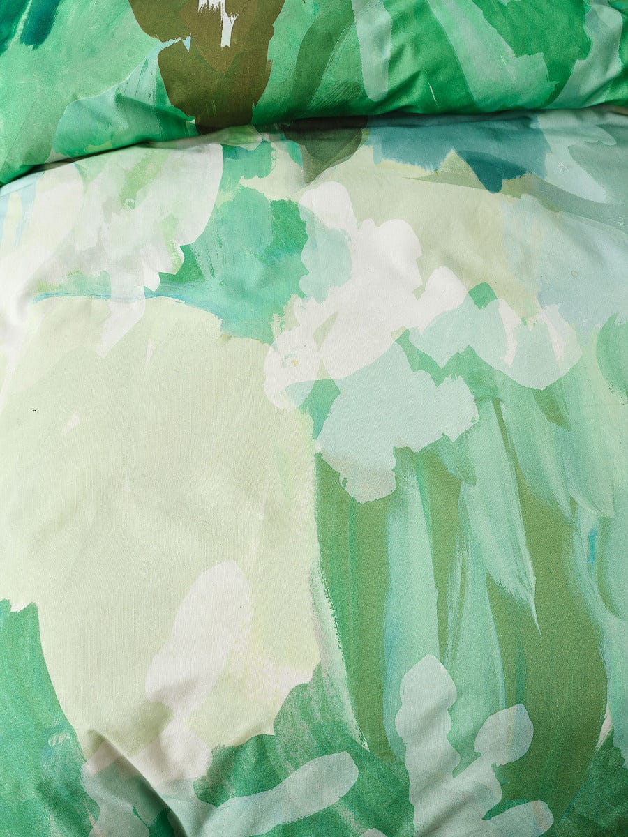 Linen House Quilt Cover LINEN HOUSE SAN ANDREAS | PESTO QUILT COVER