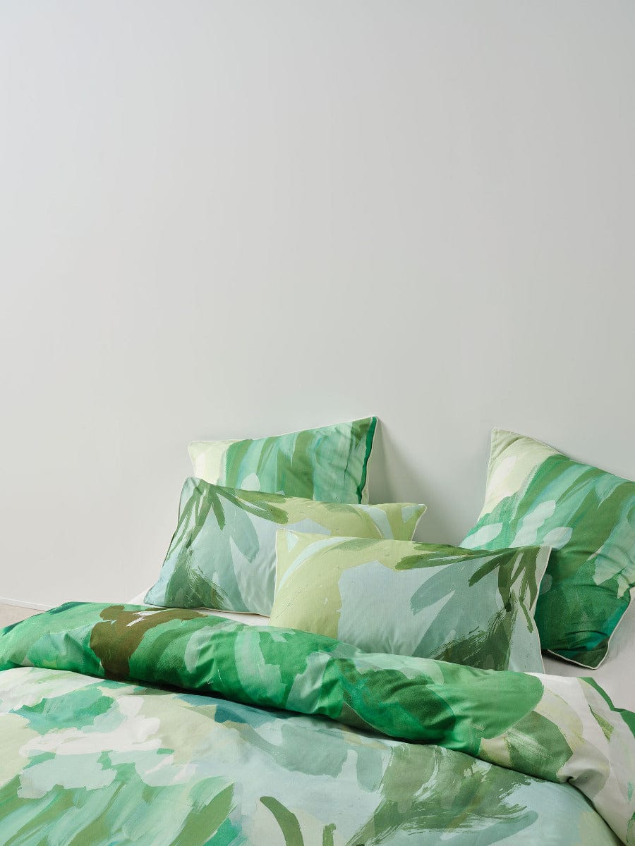 Linen House Quilt Cover LINEN HOUSE SAN ANDREAS | PESTO QUILT COVER